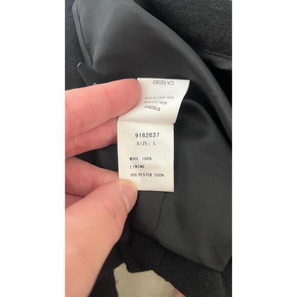 CROQUIS BLACK BOILED WOOL 1 BUTTON BLAZER - Picture 9 of 9